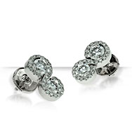 Twin Diamond Swirls Earrings