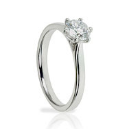 Round Diamond Solitaire  Engagement Ring
