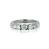 7 Stone Diamond Wedding/Eternity Ring